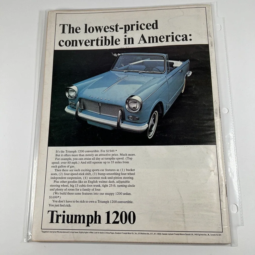 August 1965 Car‎ and Driver Indianapolis 500 Plymouth Sport Fury Cortina GT (1)